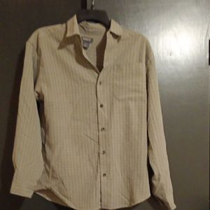 Men's Green Striped Shirt